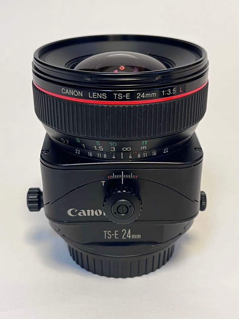 CANON TS-E 24mm f3.5 L キヤノン フード付　シフトレンズ