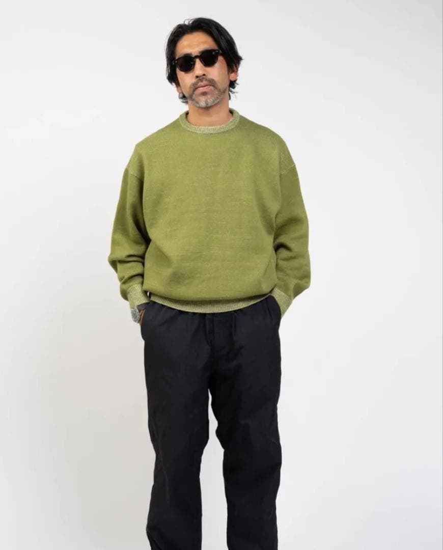 KAJA PLATING CREW KNIT OVY Mサイズ