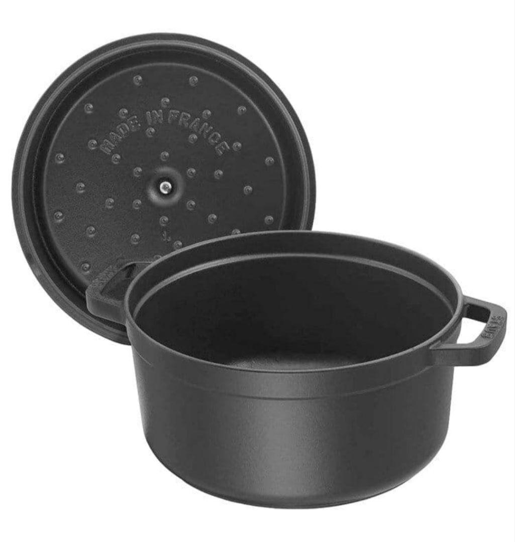 あゆこ　STAUB ピコ ココット ラウンド ブラック 22cm ストウブ