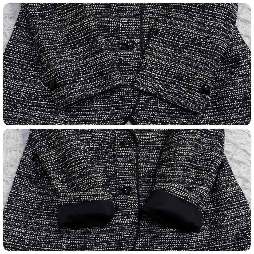 大きいサイズ　13号　レリアン　ツイードジャケット　ラメ　XL相当　セレモニー