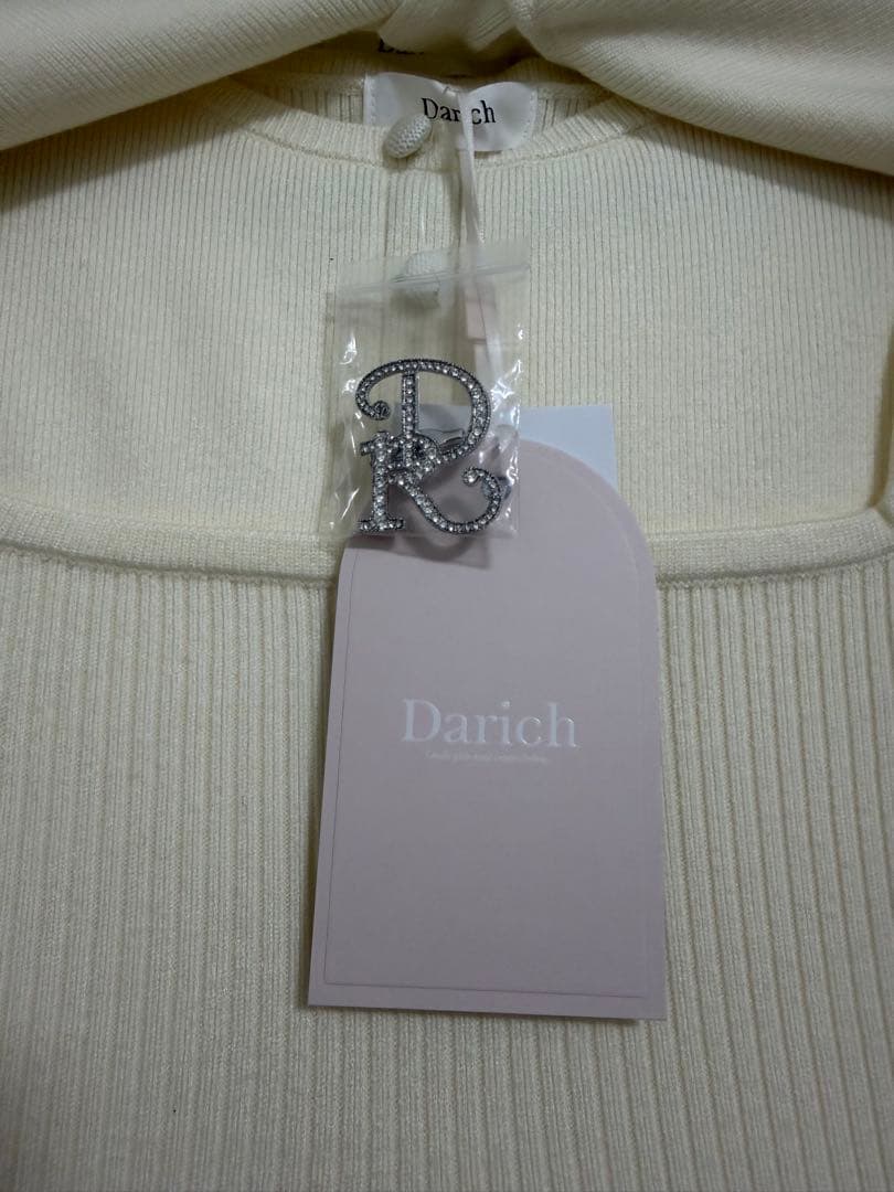 Darich ビジューケープニットミニワンピース