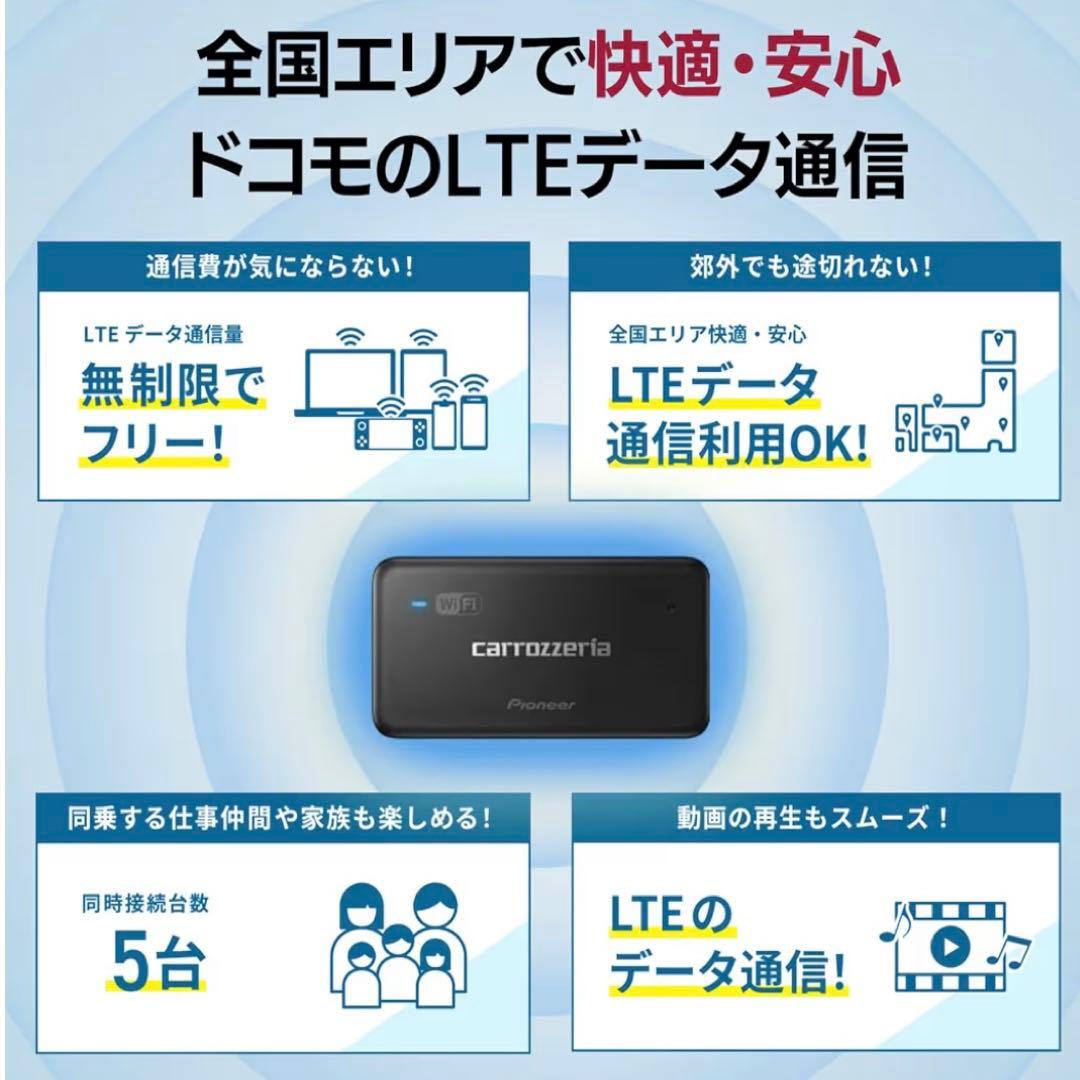 【美品】Pioneer 車載用Wi-Fiルーター DCT-WR200D-E