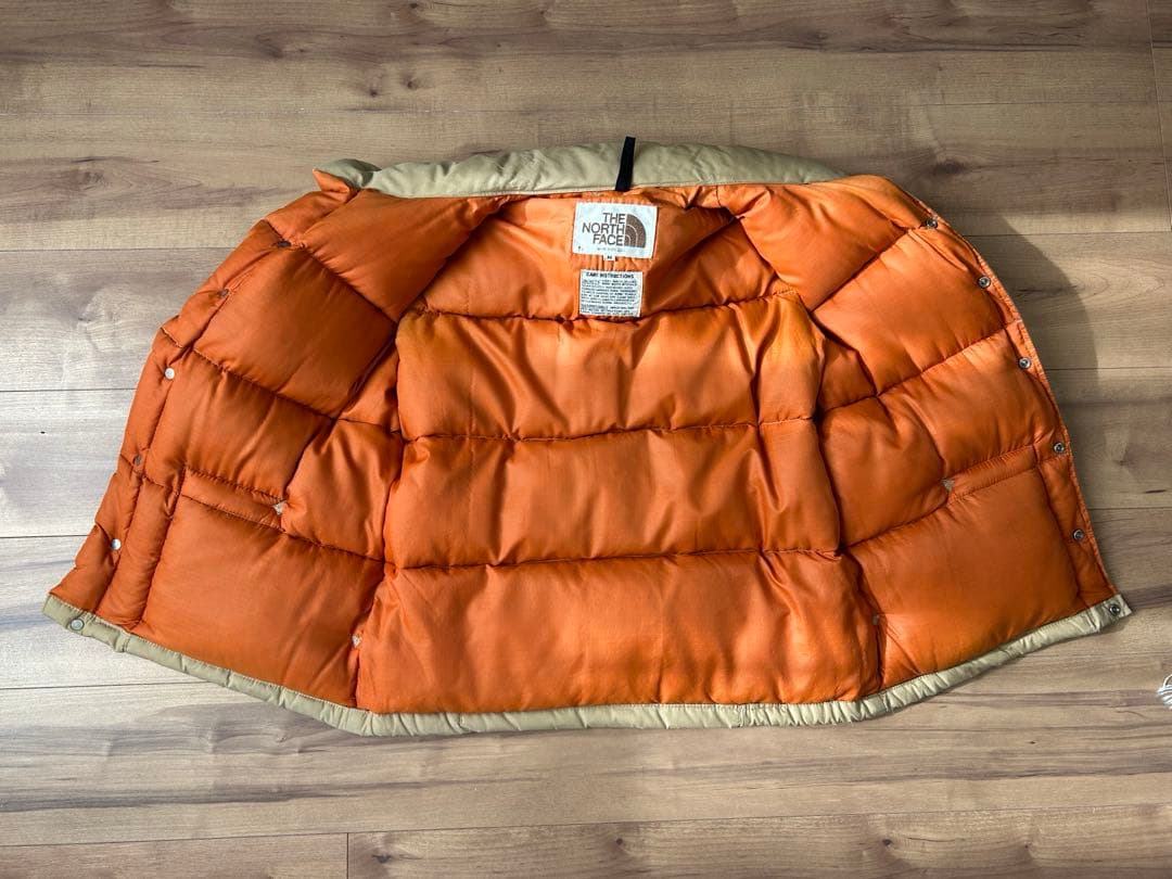 THE NORTH FACE 80s茶タグ ダウンベスト Mサイズ　USA製
