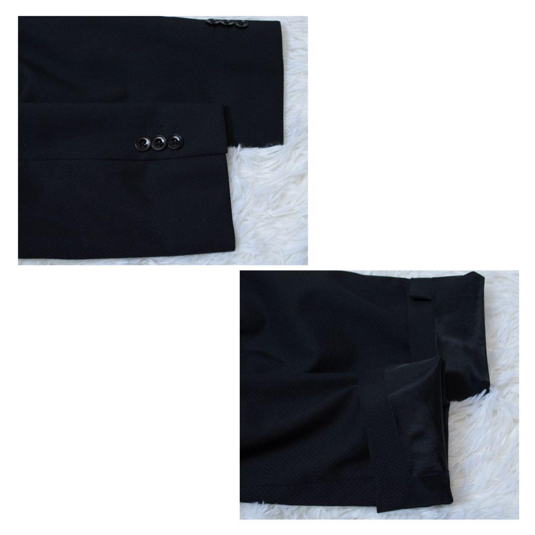 SUIT SELECT スーツセレクト 3ピース 2Bセットアップ 黒 AB8