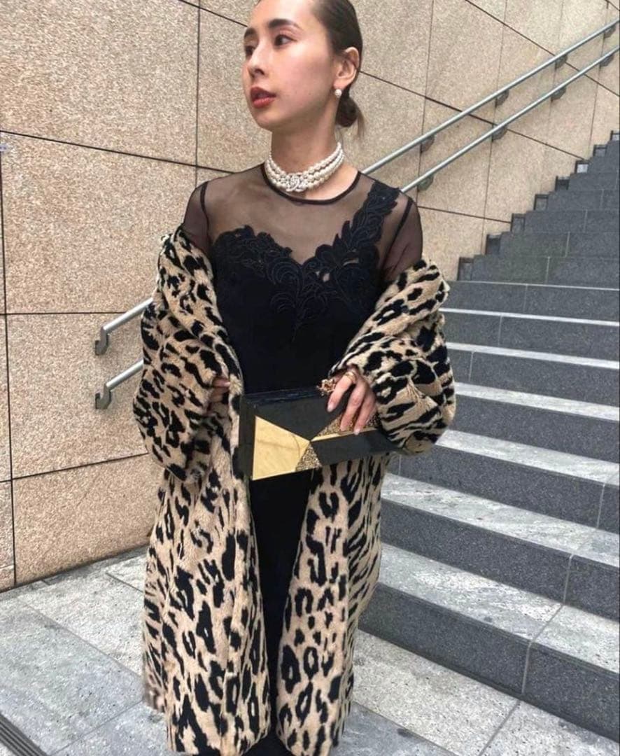 ワンピース Ameri vintage UND RENEE CUTWORK DRESS