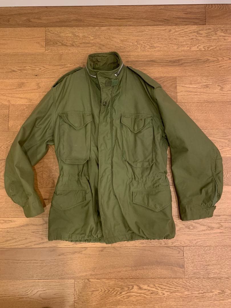 希少 60s 米軍実物 M-65 2nd アルミジップ ライナー付 S-R