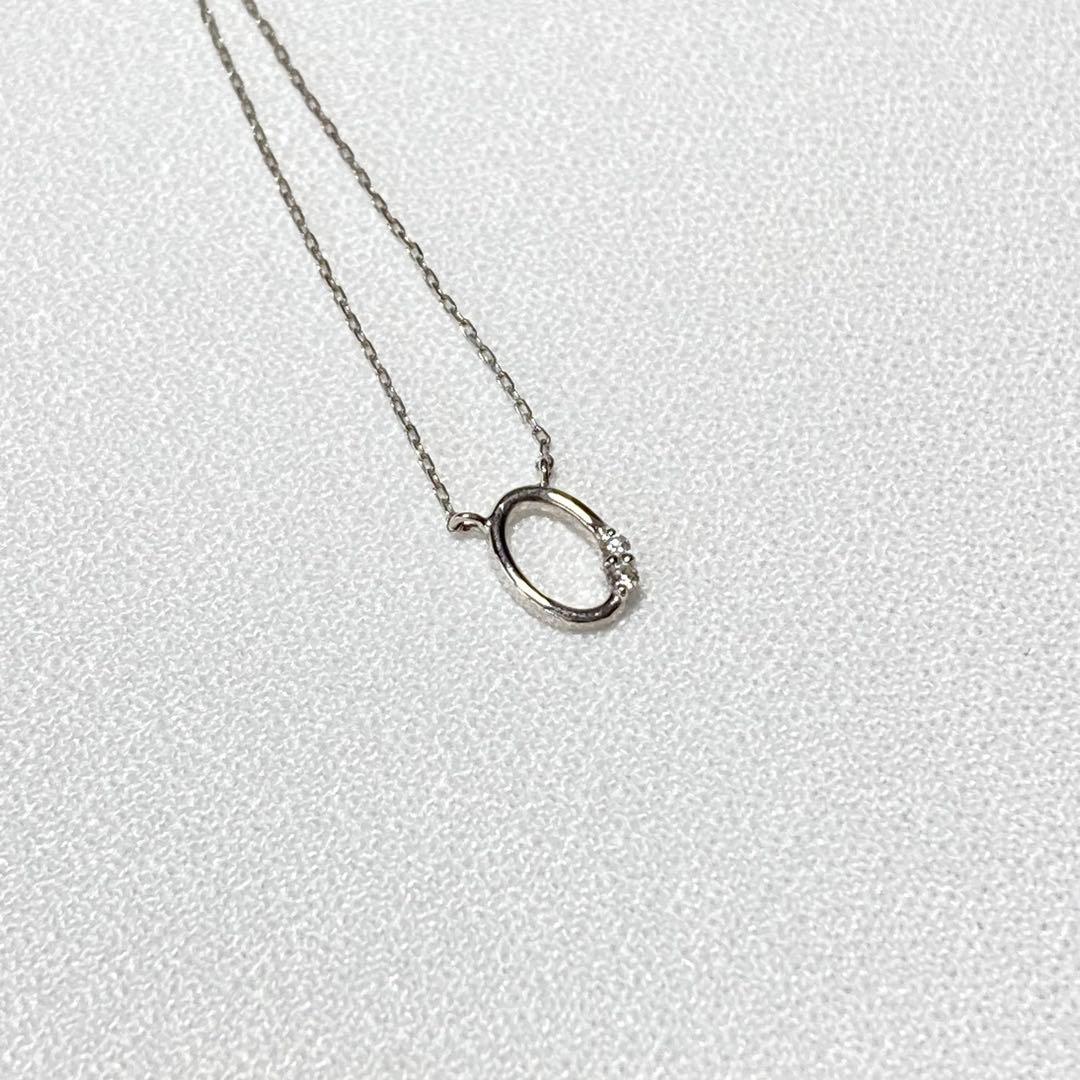 K18WG ダイヤ ネックレス｜con affetto｜洗練ホワイトゴールド