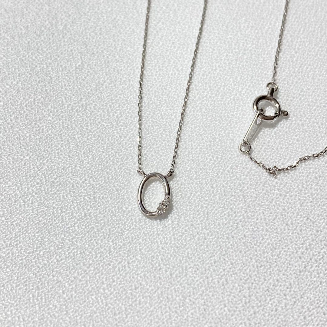 K18WG ダイヤ ネックレス｜con affetto｜洗練ホワイトゴールド