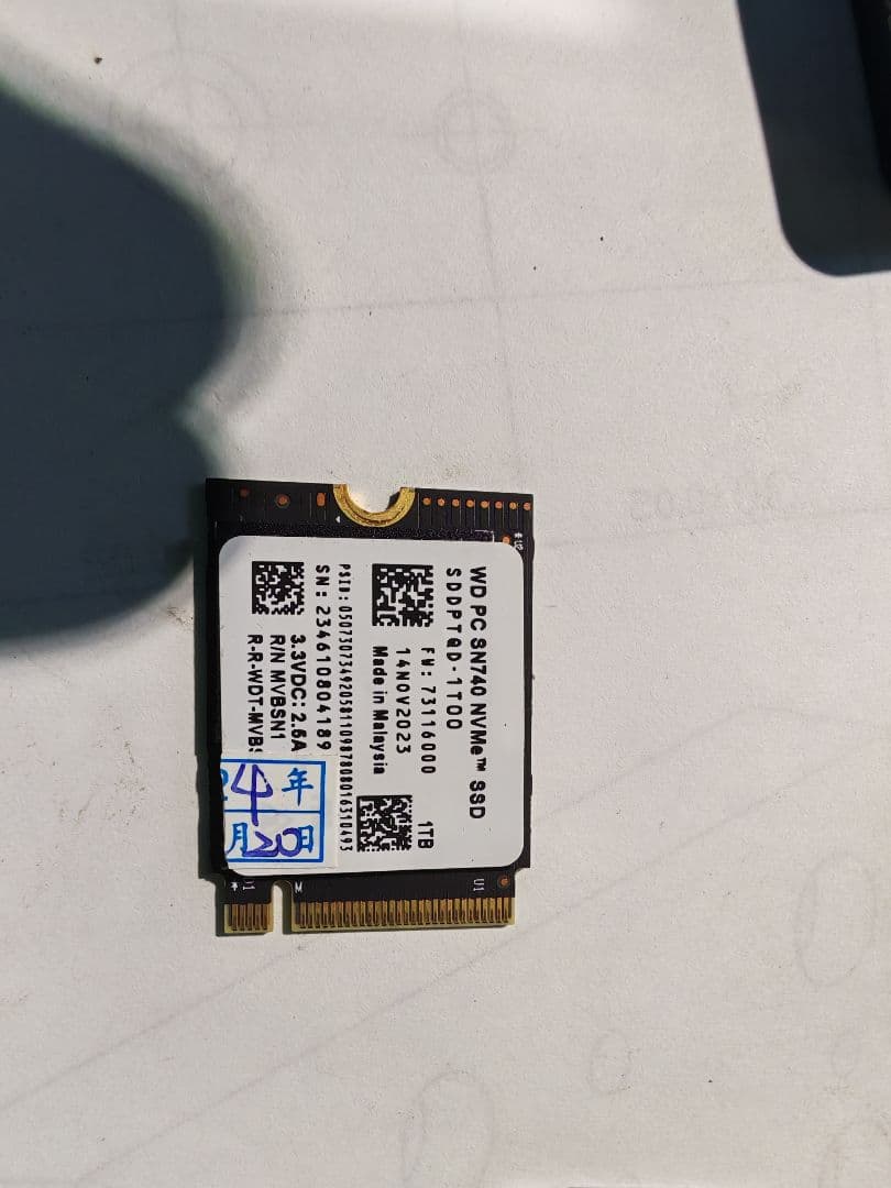 内蔵型SSD WD PC SN740 1TB SSD M.2 NVME2230