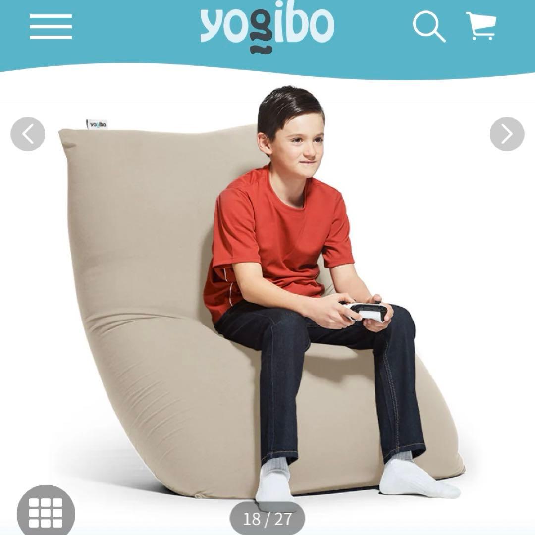 Yogibo Midi ビーズクッション ライトグレー