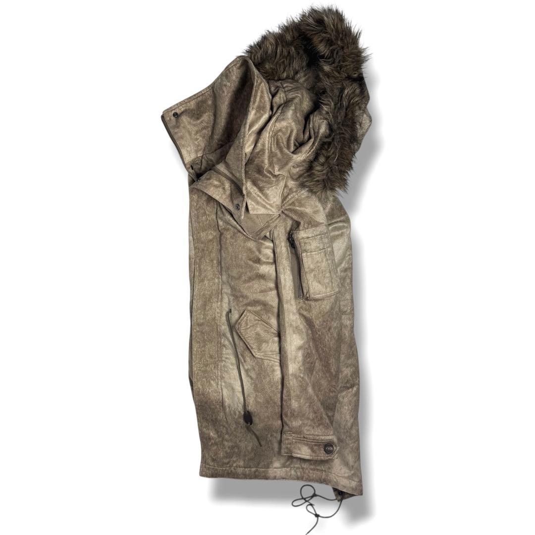 TORNADO MART｜スウェードヘアラインモッズコートy2kシェラックLGB