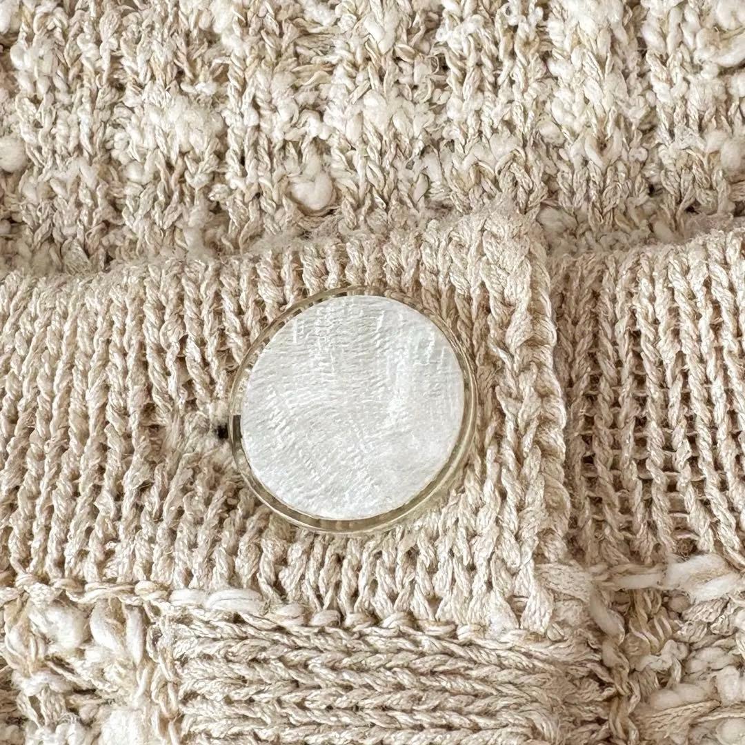 美品✨北欧、暮らしの道具店 「カジュアルも、きちんとも」ツイードニットジャケット