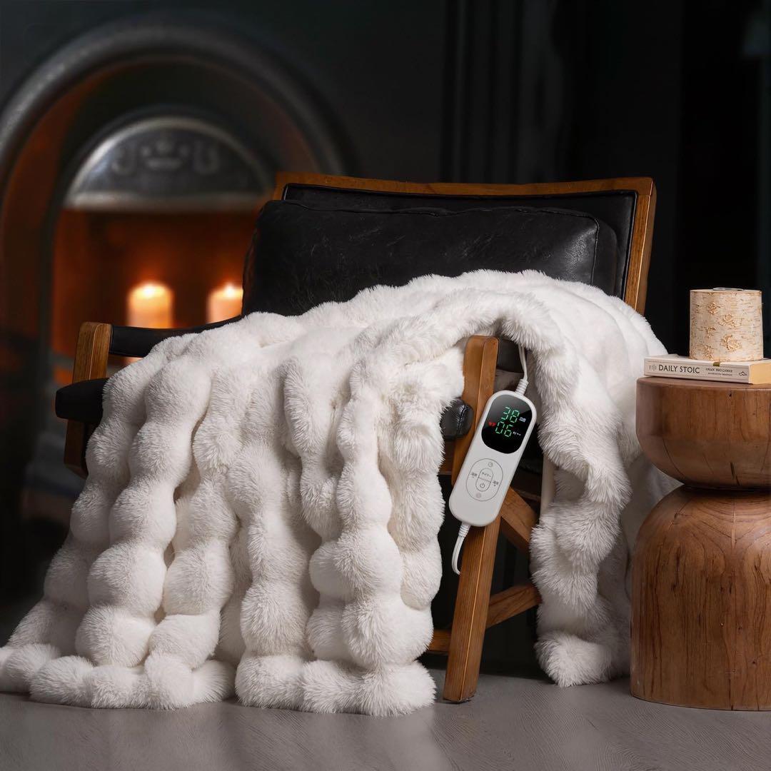 洗える電気毛布 電気ブランケット 省エネ 防臭 抗菌 190×130