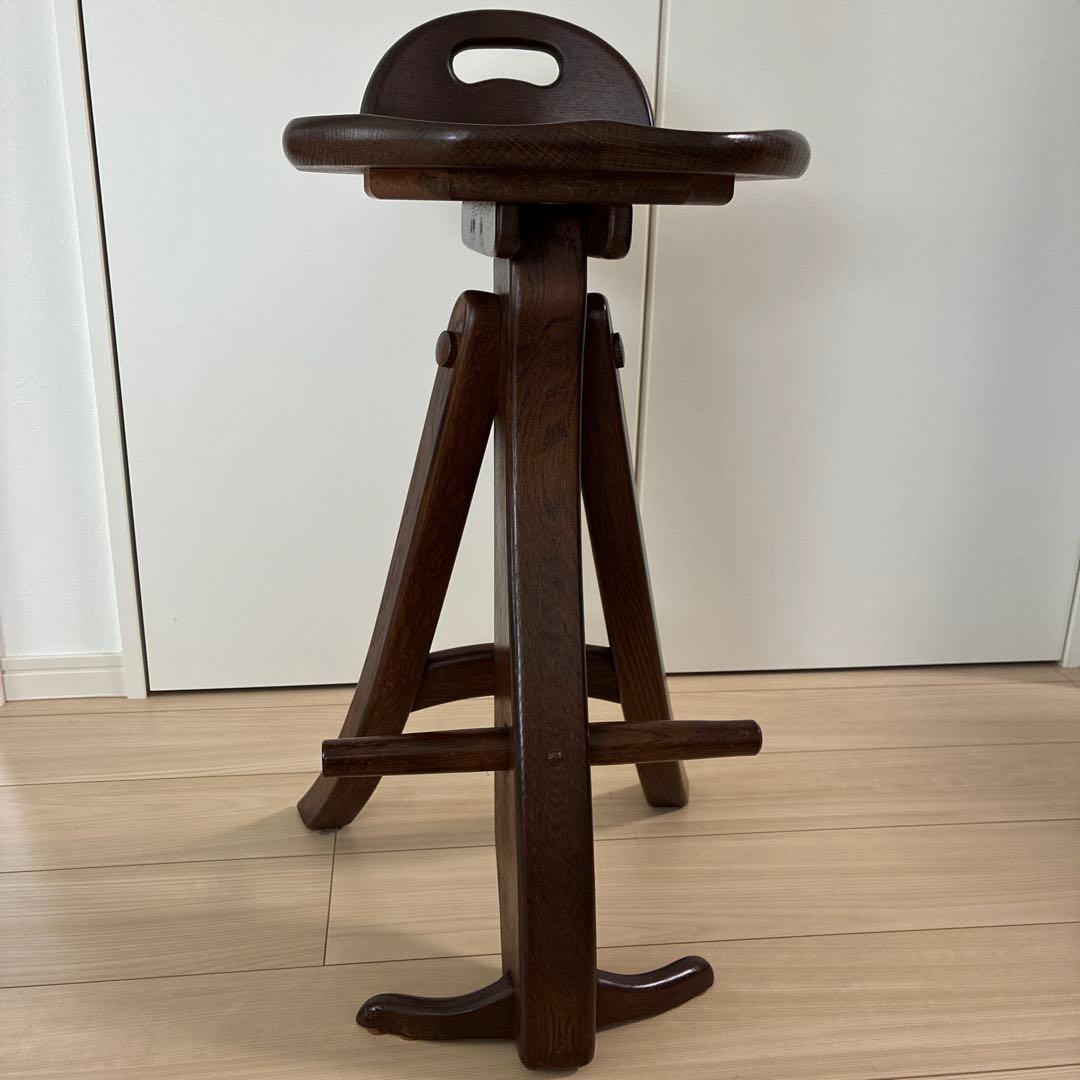 オランダ　カウンターチェア　オーク無垢材