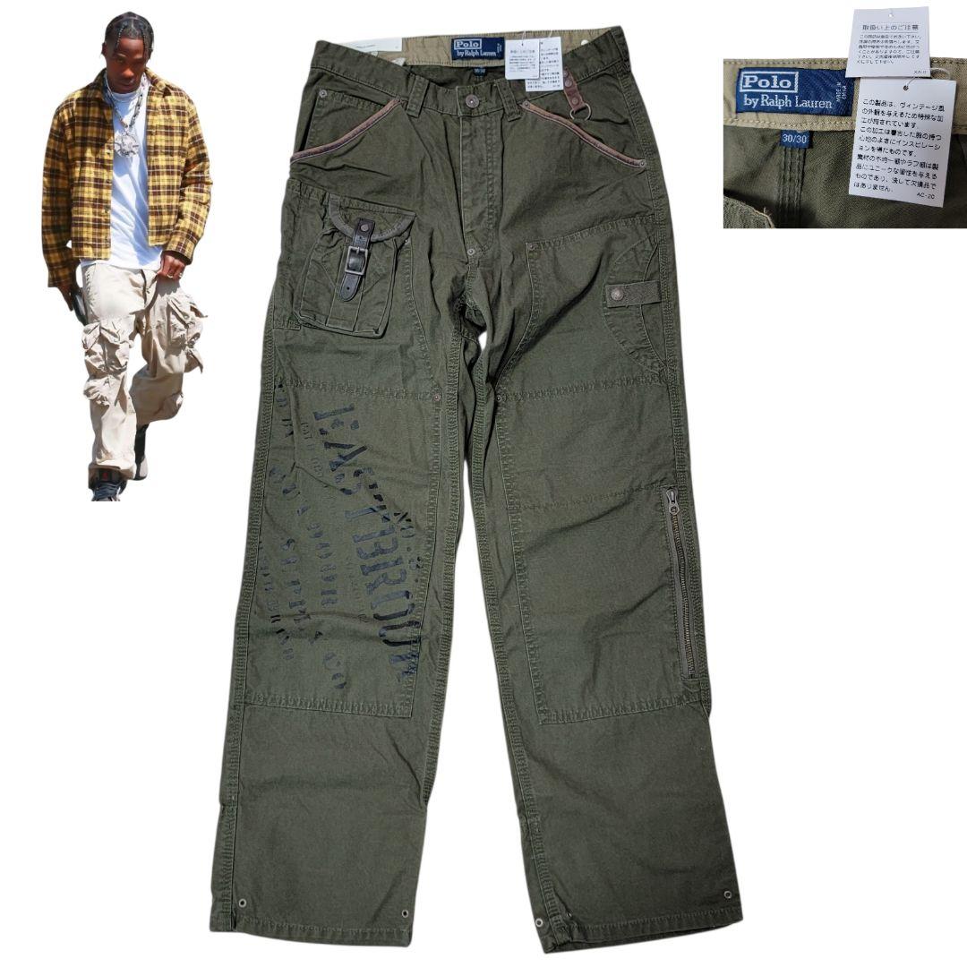新品 90S Polo by Ralph Lauren ダブルニーベイカーパンツ