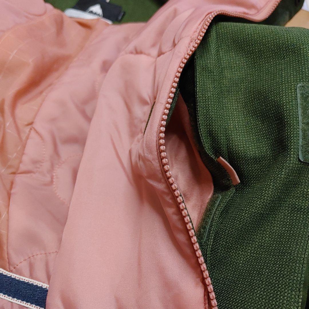 BURTON フード付きグリーンジャケット