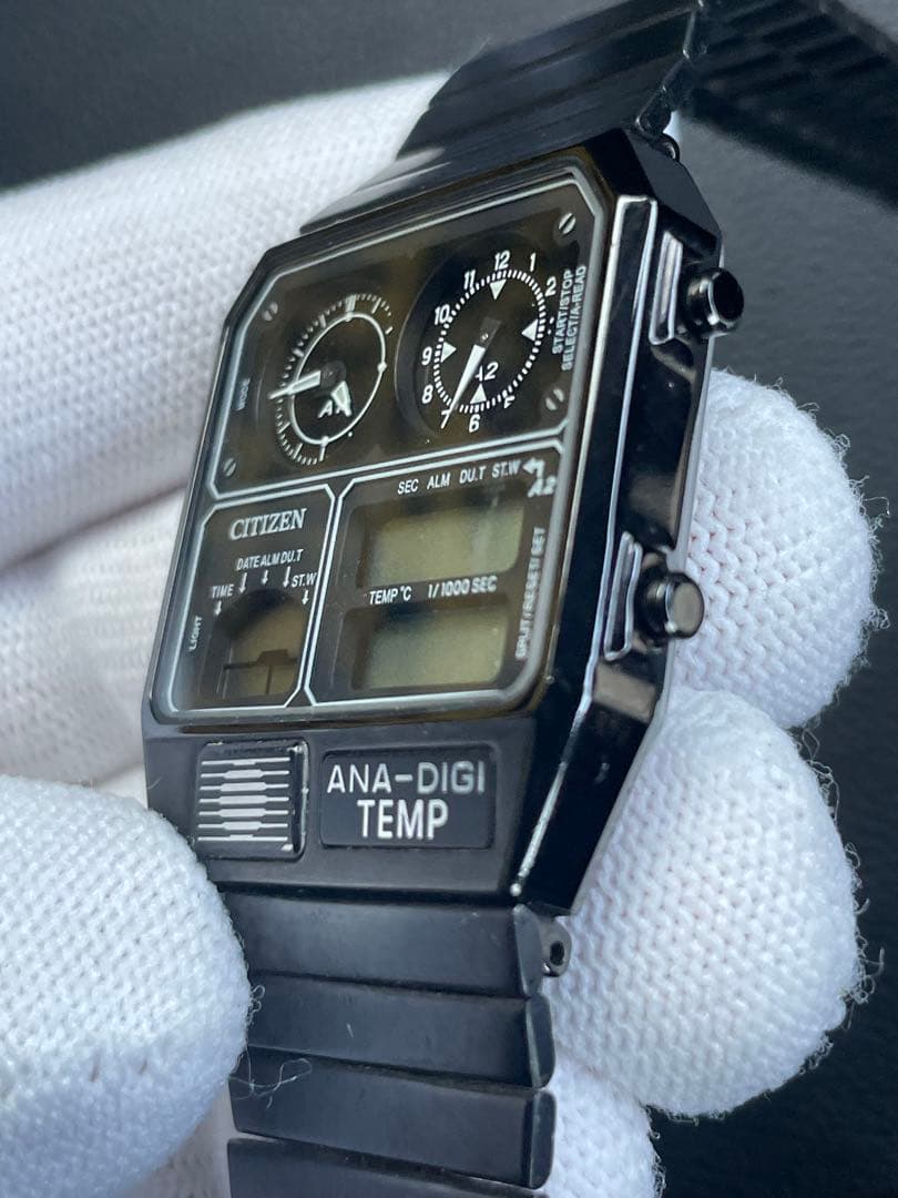 希少 腕時計 CITIZEN シチズン アナデジ 8989 - S116881