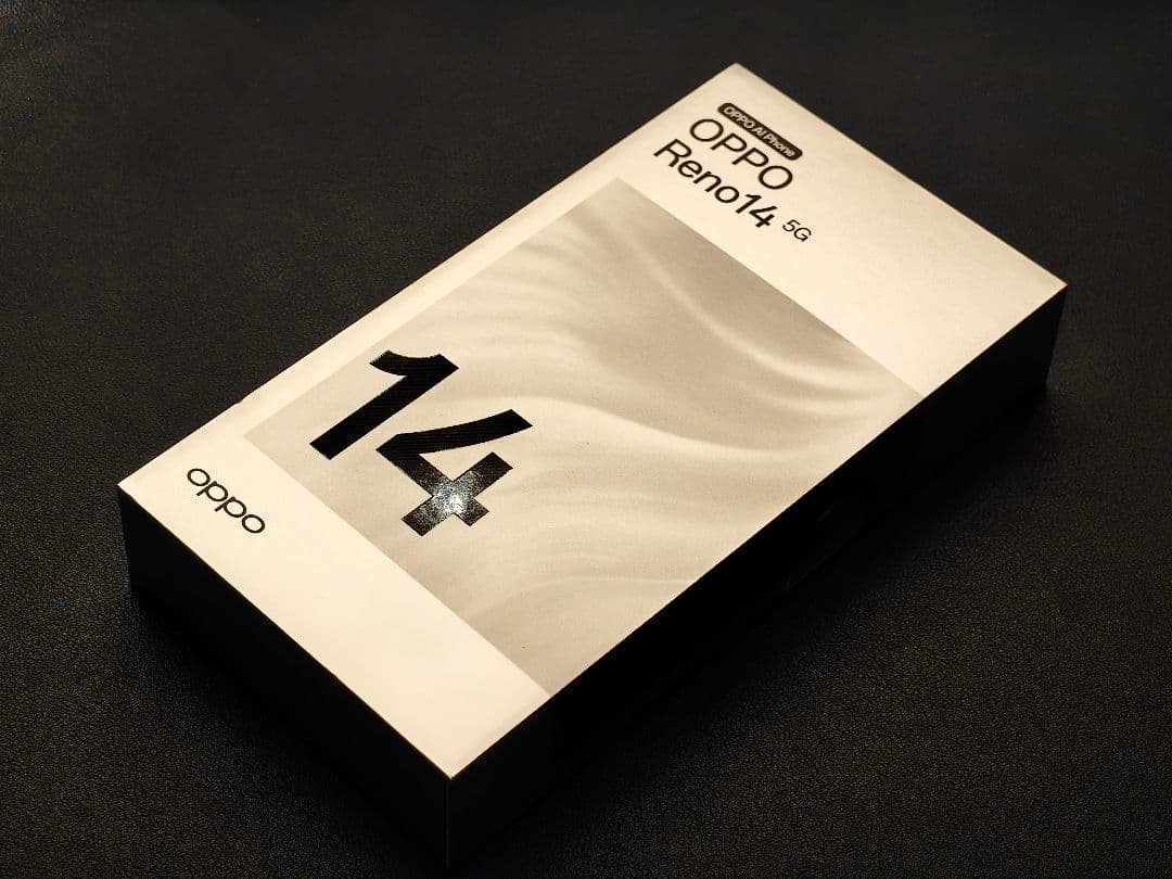 日本国内モデルOPPO Reno14 5G ルミナスグリーン12GB+256GB