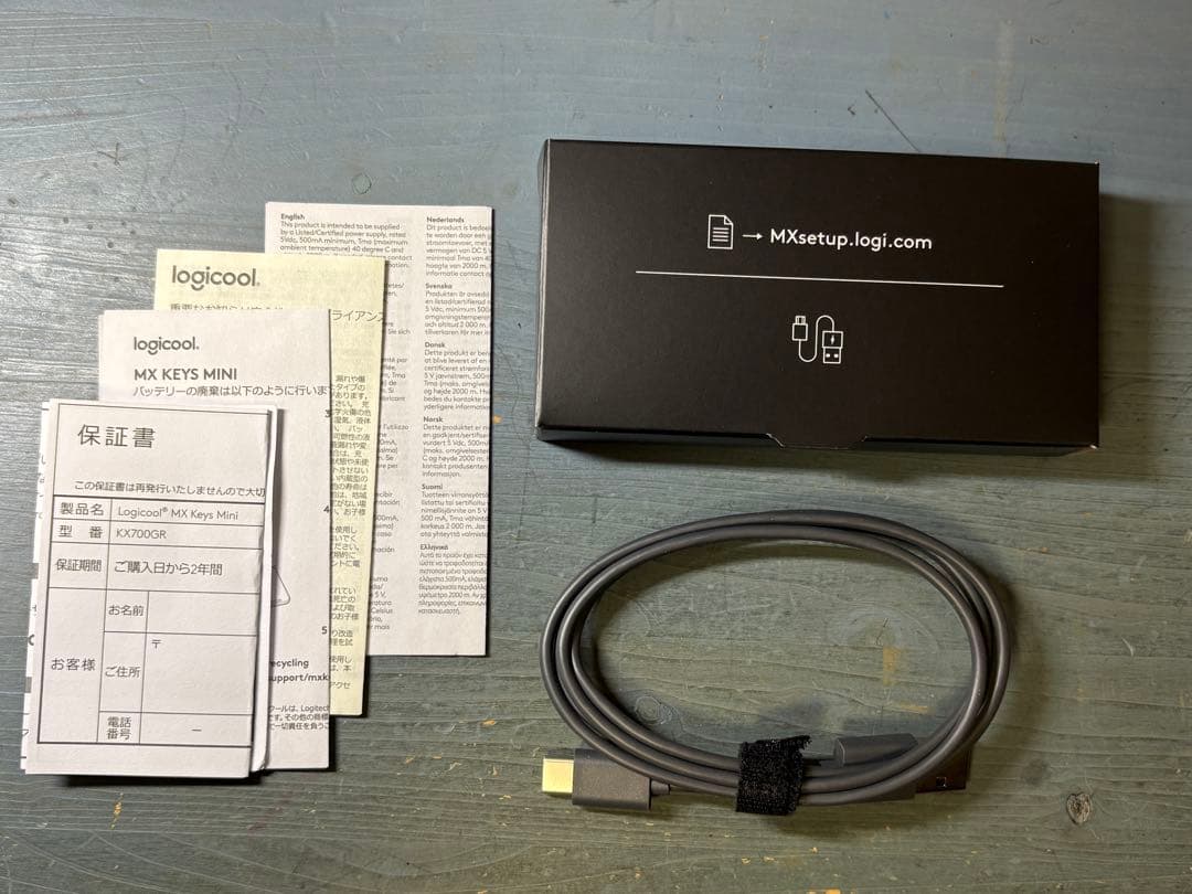 logicool MK Keys Mini グレー　ロジクール　キーボード