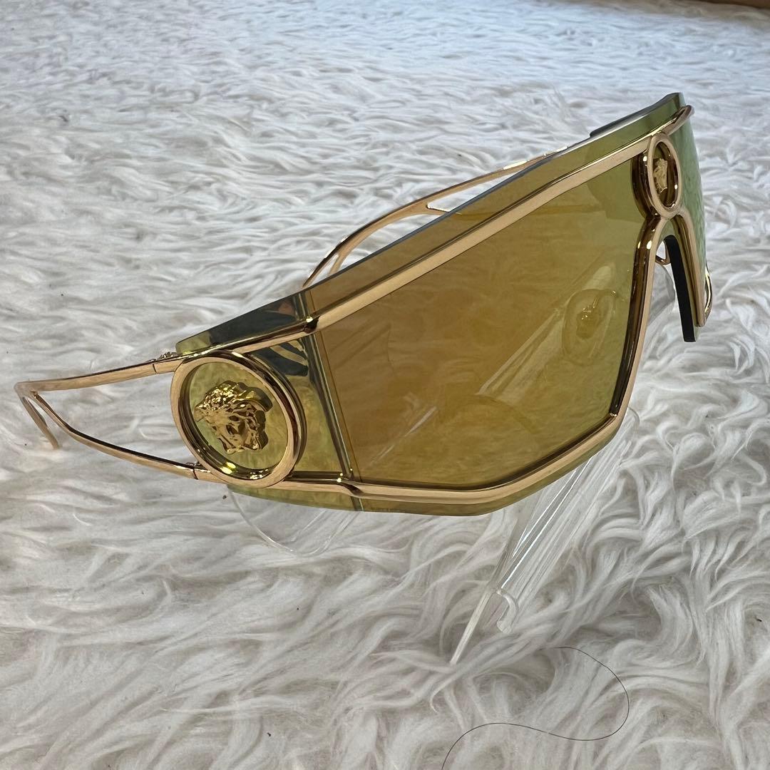 【激レア商品】ヴェルサーチ メデューサ ゴールドミラー サングラス メンズ