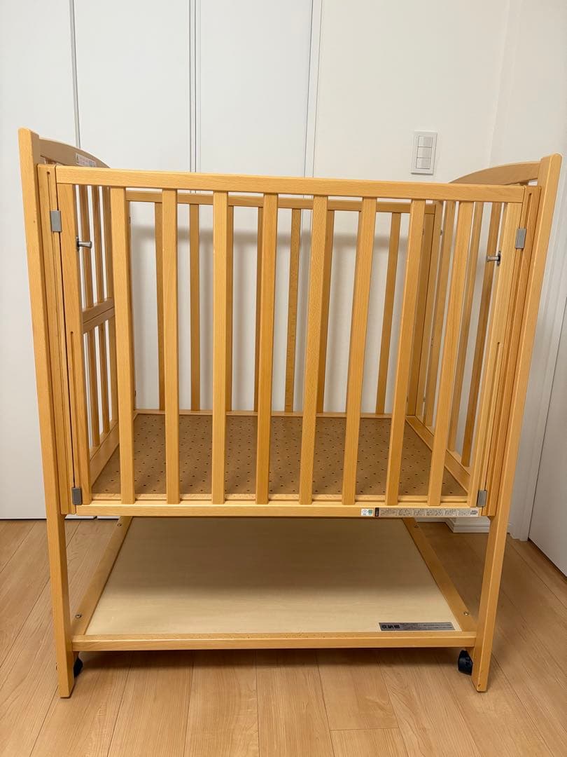 ヤマサキ　ツーオープン　ハイタイプ　ベビーベッド