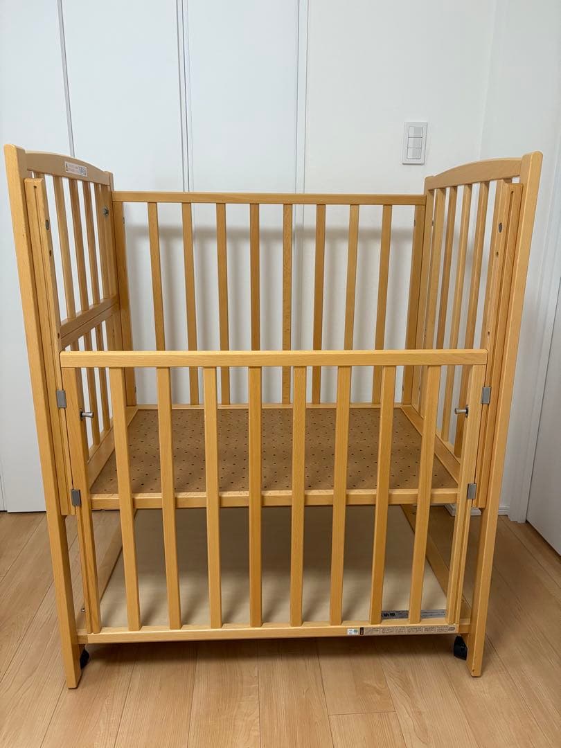 ヤマサキ　ツーオープン　ハイタイプ　ベビーベッド