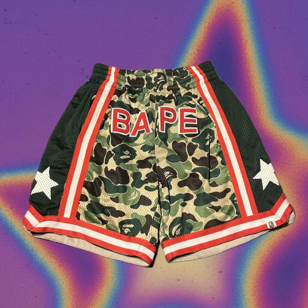 BAPE カモフラージュ バスケットボールショーツ