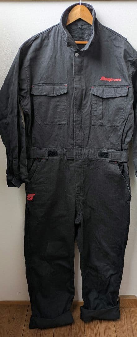 Snap-on/スナップオン　つなぎ　オールインワン　ブラック　作業着　LL