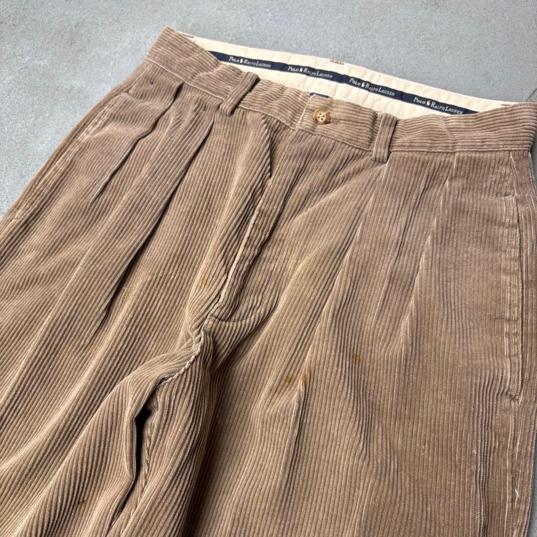 90s polo by Ralph Lauren 太畝　コーデュロイパンツ