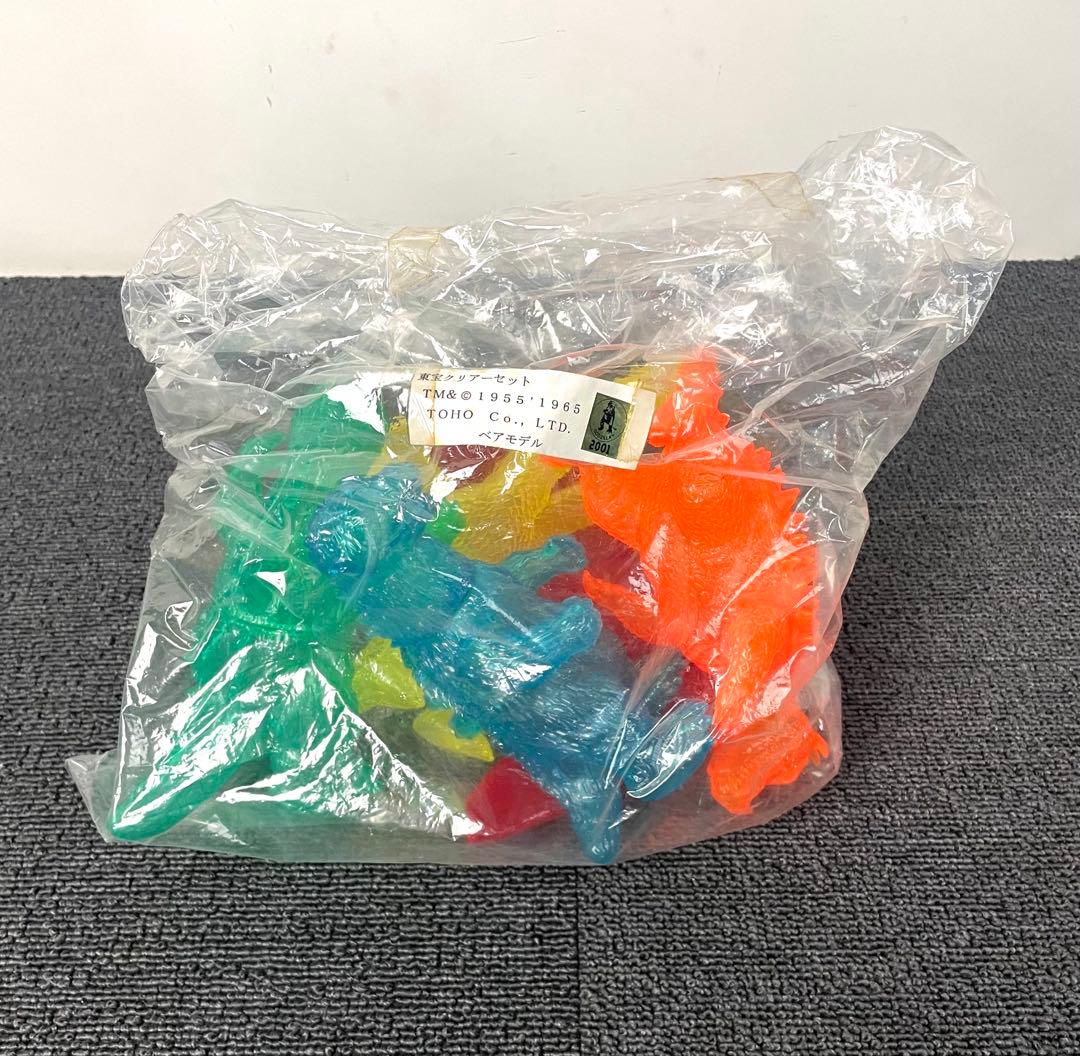 希少 ベアモデル 東宝クリアーセット ソフビ ゴジラ キングギドラ