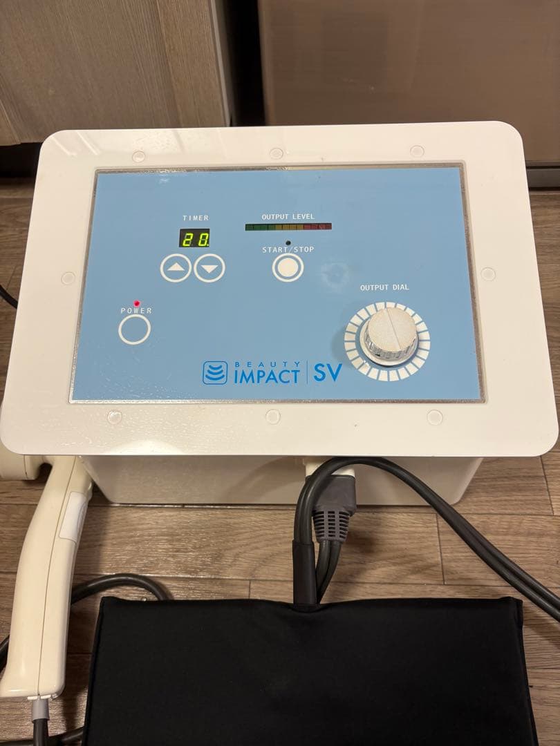 美品☆ビューティーインパクトSV 超音波美容器　肩こり　腰痛　冷え性にも