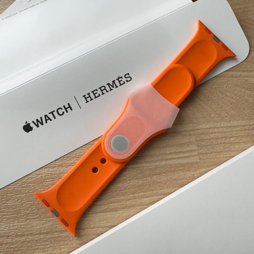 2014 Apple Watch エルメス　オレンジ　シリコンスポーツバンド