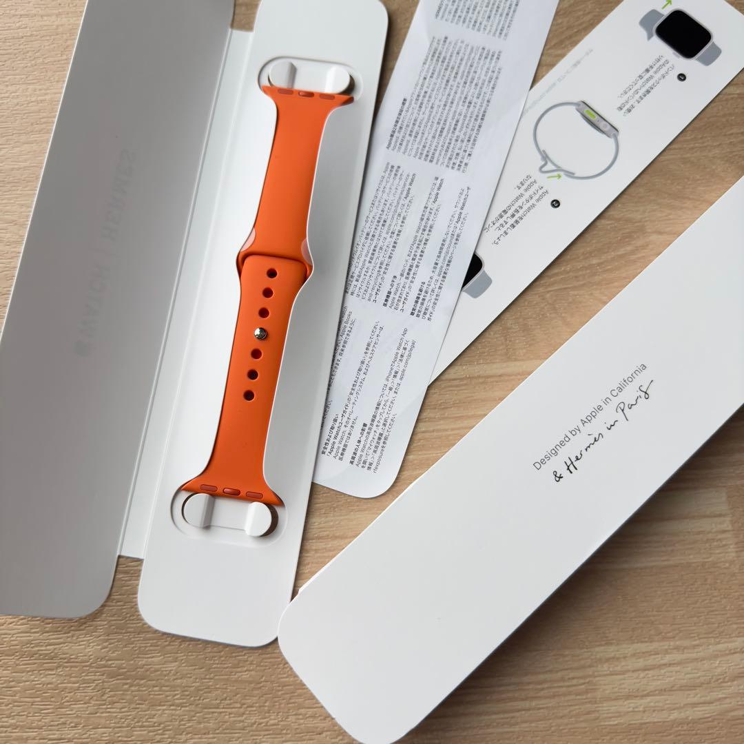 2014 Apple Watch エルメス　オレンジ　シリコンスポーツバンド