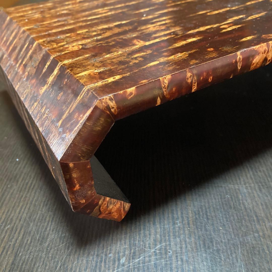 【新品未使用】桜皮細工の折鶴花台　37cm くさ忠　石川民芸　秋田県伝統工芸品