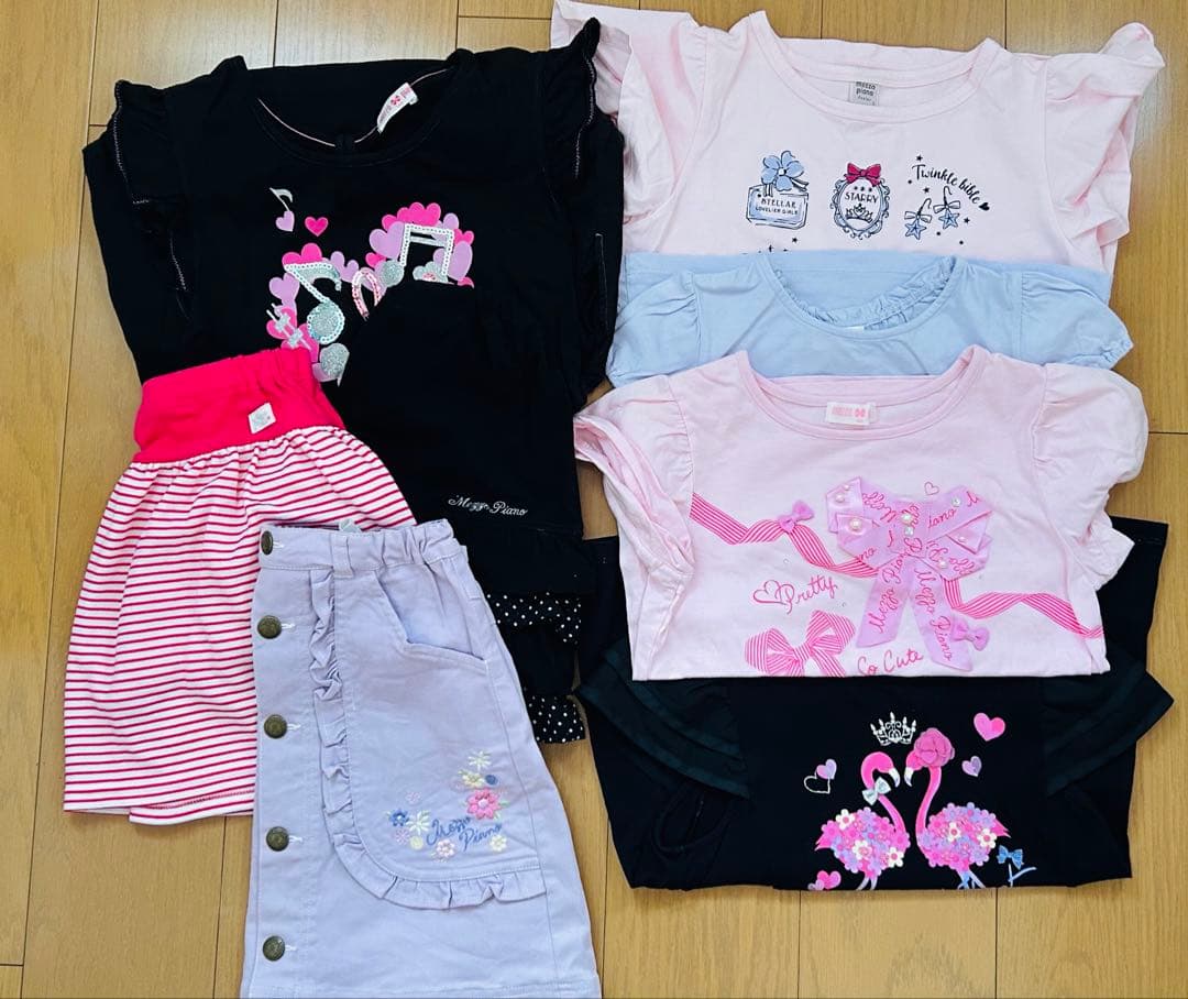 【新品、美品】メゾピアノ　140サイズ 8点セット