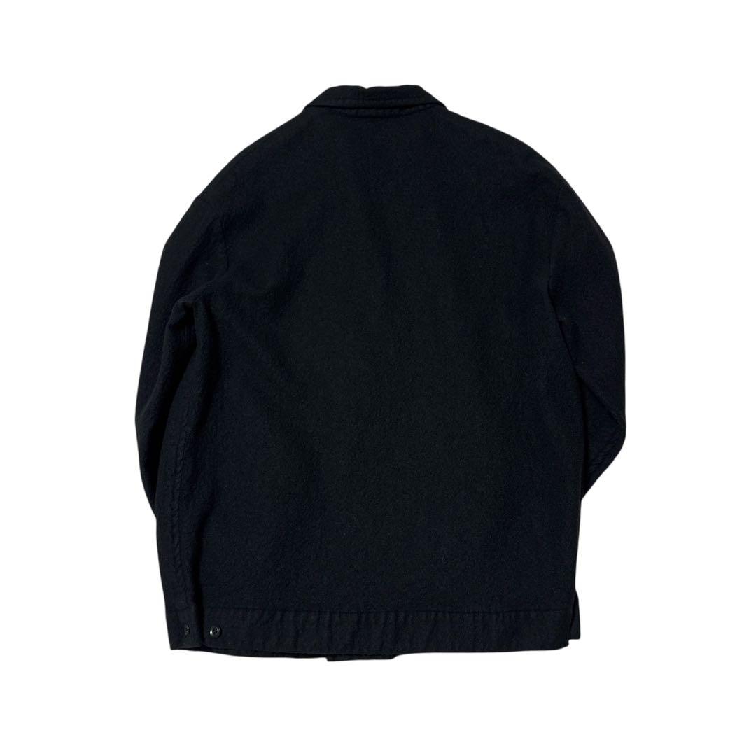 Y's for men 00's 縮絨 ウール カバーオール ブラック3