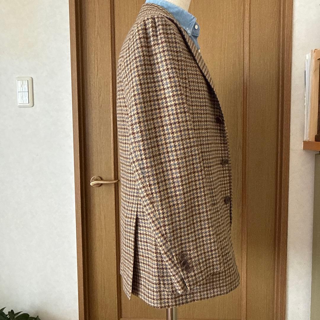 ブラウンチェック テーラードジャケット