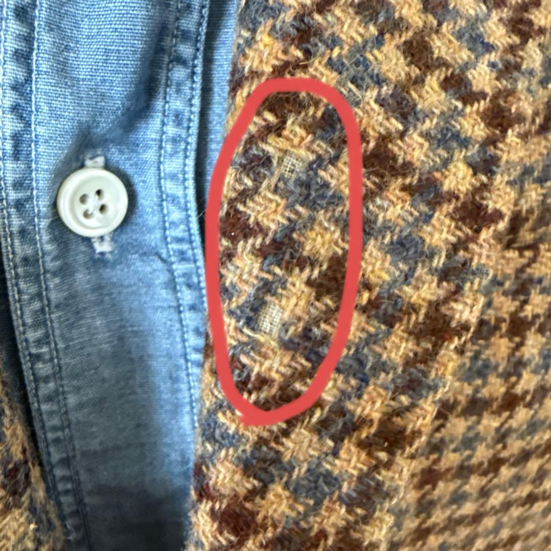 ブラウンチェック テーラードジャケット