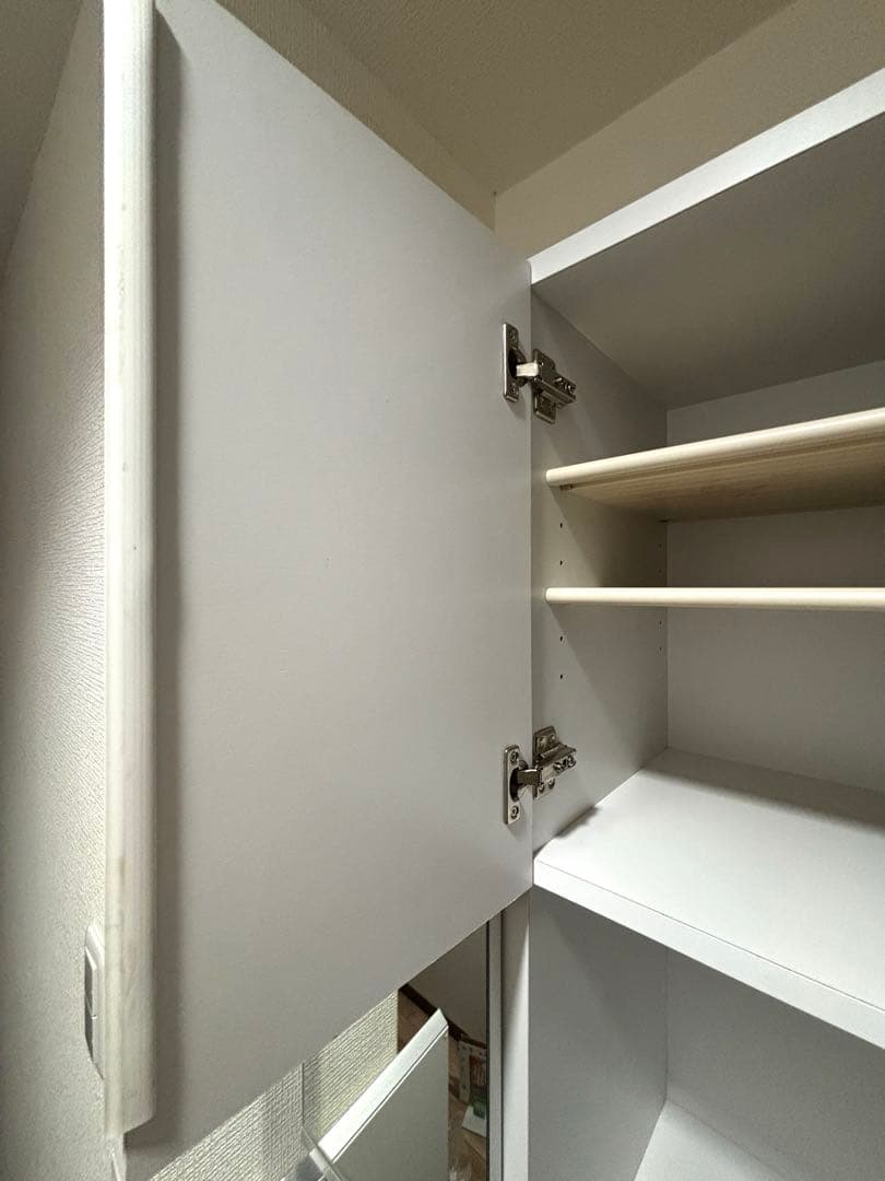 靴箱 下駄箱 シューズラック ミラー付き