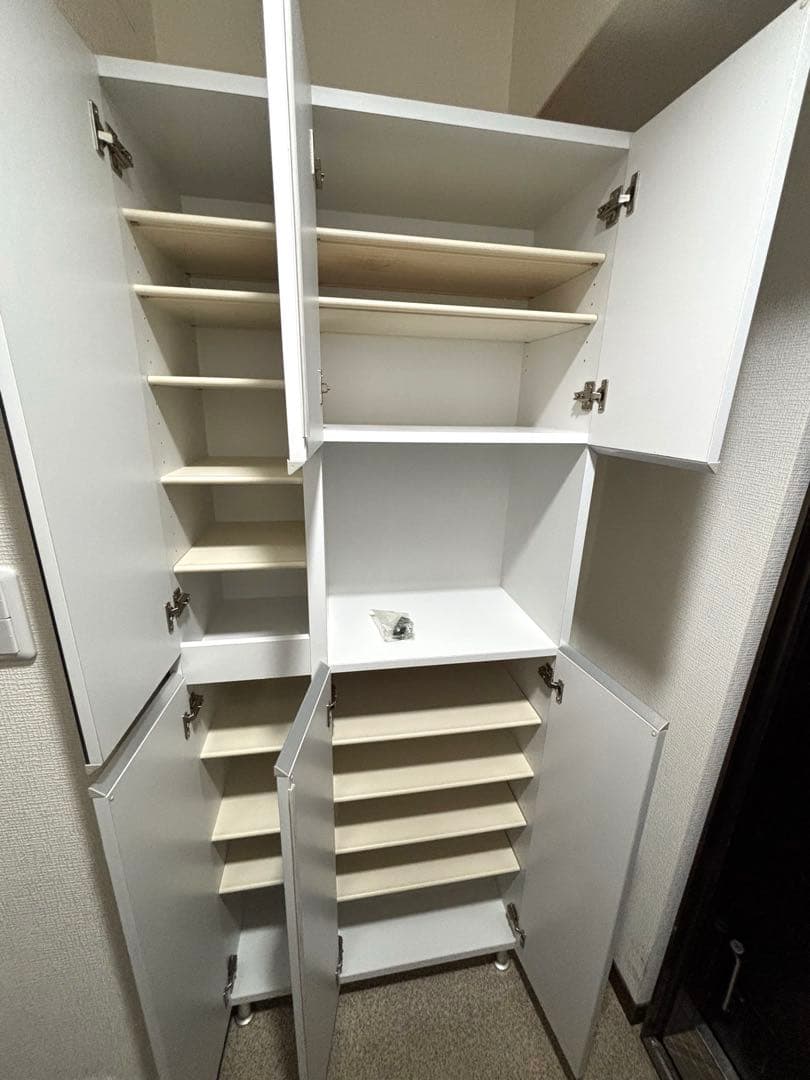 靴箱 下駄箱 シューズラック ミラー付き