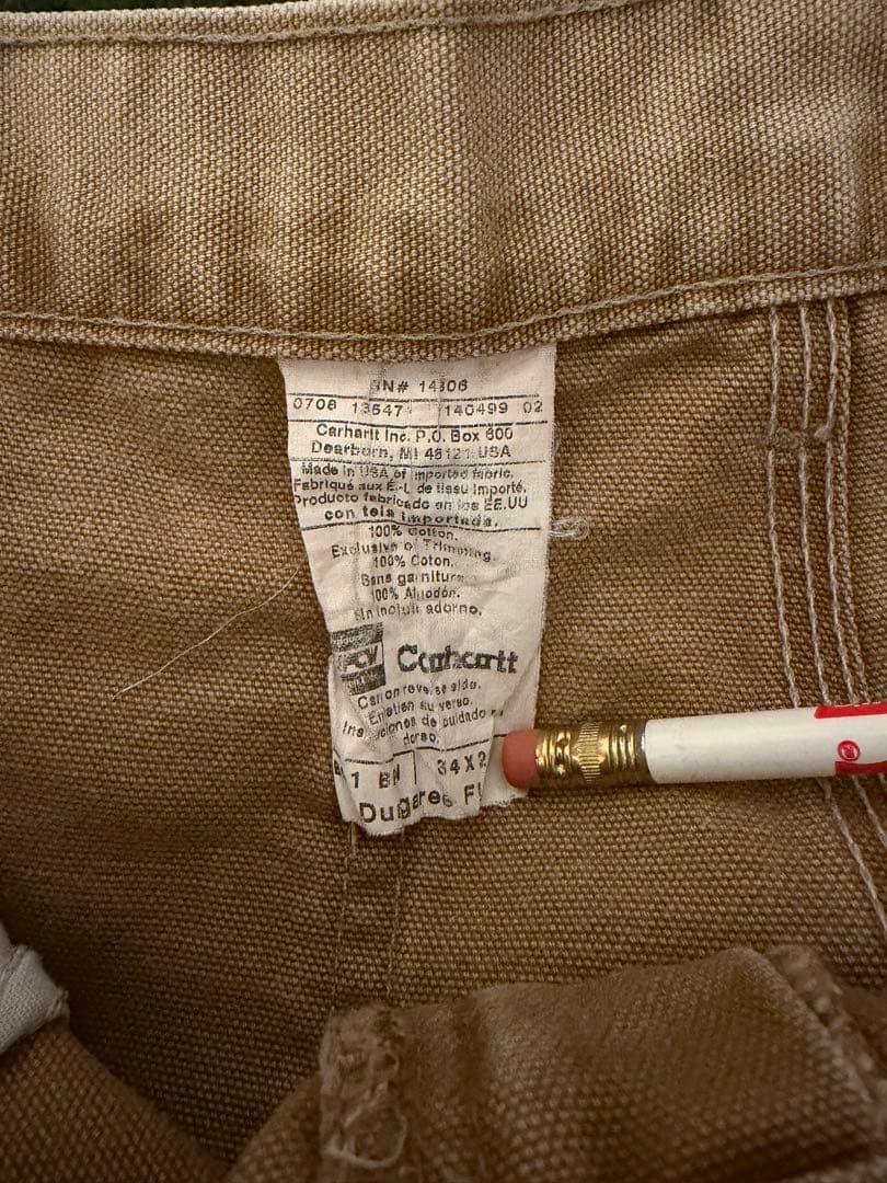 90s Carhartt ダブルニー 34×28 ゴールデンサイズ