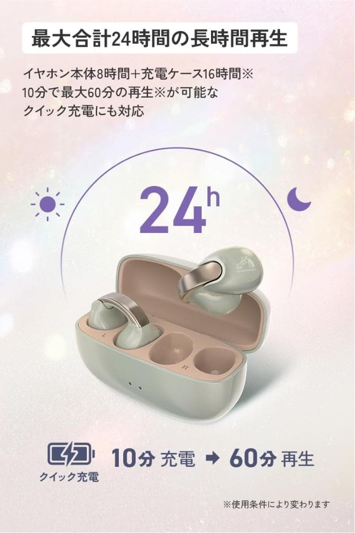 Victor HA-NP1T ワイヤレス イヤホン イヤーカフ 型 サンドピーチ