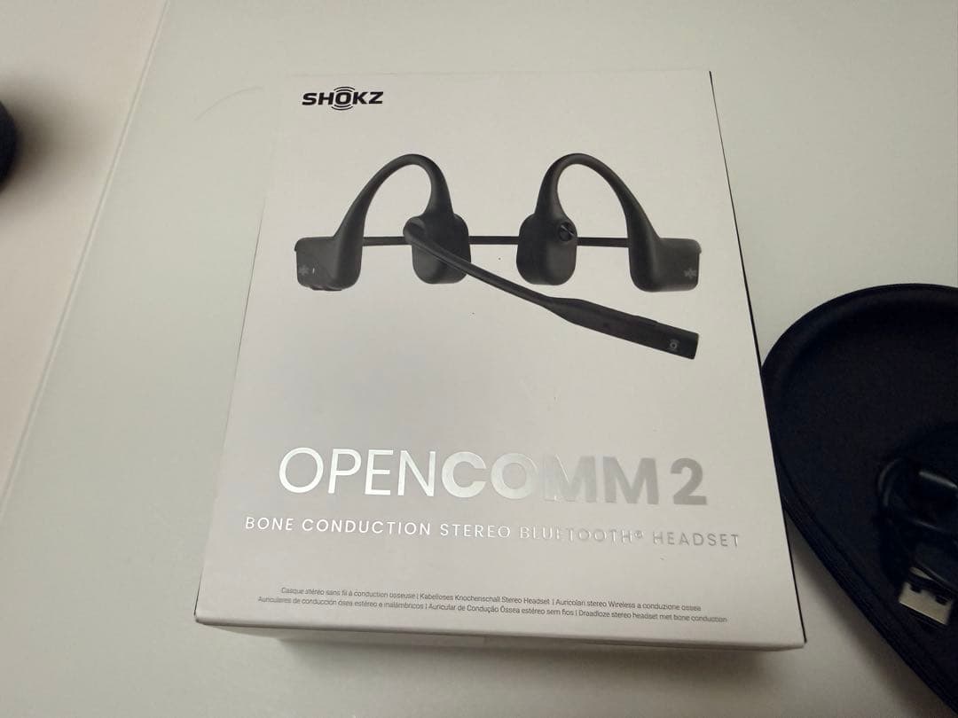 SHOKZ ショックス OpenComm2 UC USB-C 骨伝導ヘッドセット