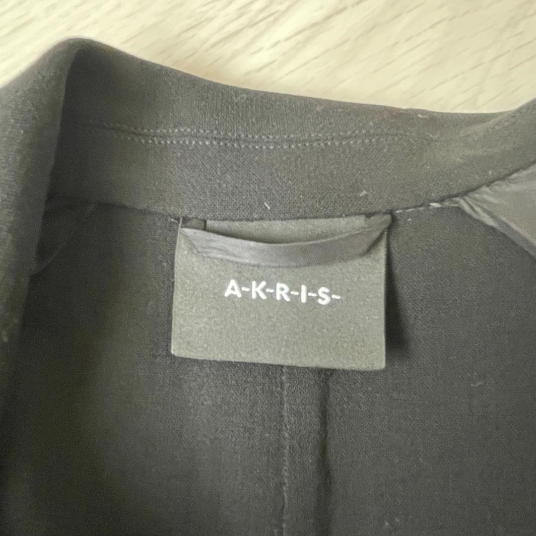 AKRIS アクリス ブラック フリンジデザイン ジャケット US8 フォーマル