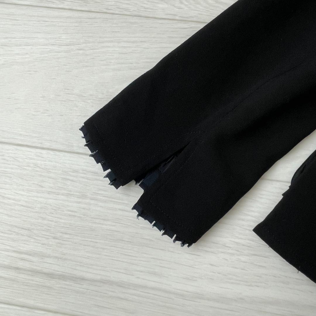 AKRIS アクリス ブラック フリンジデザイン ジャケット US8 フォーマル