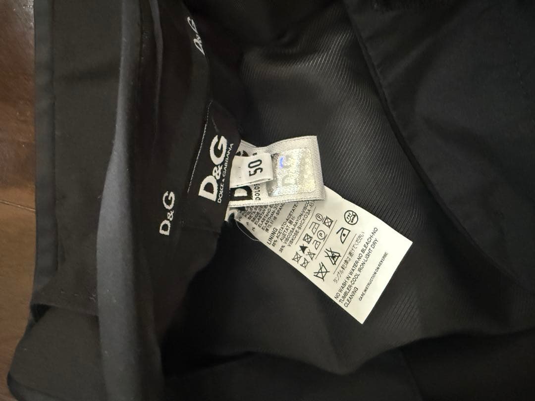 D&G ブラック エレガント　パンツ　サイズ50