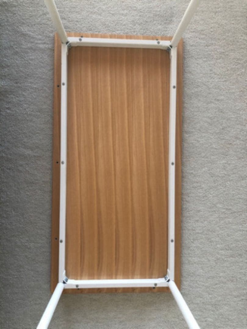 このみ　無印良品MUJI システムデスク タモ材天板 スチール脚