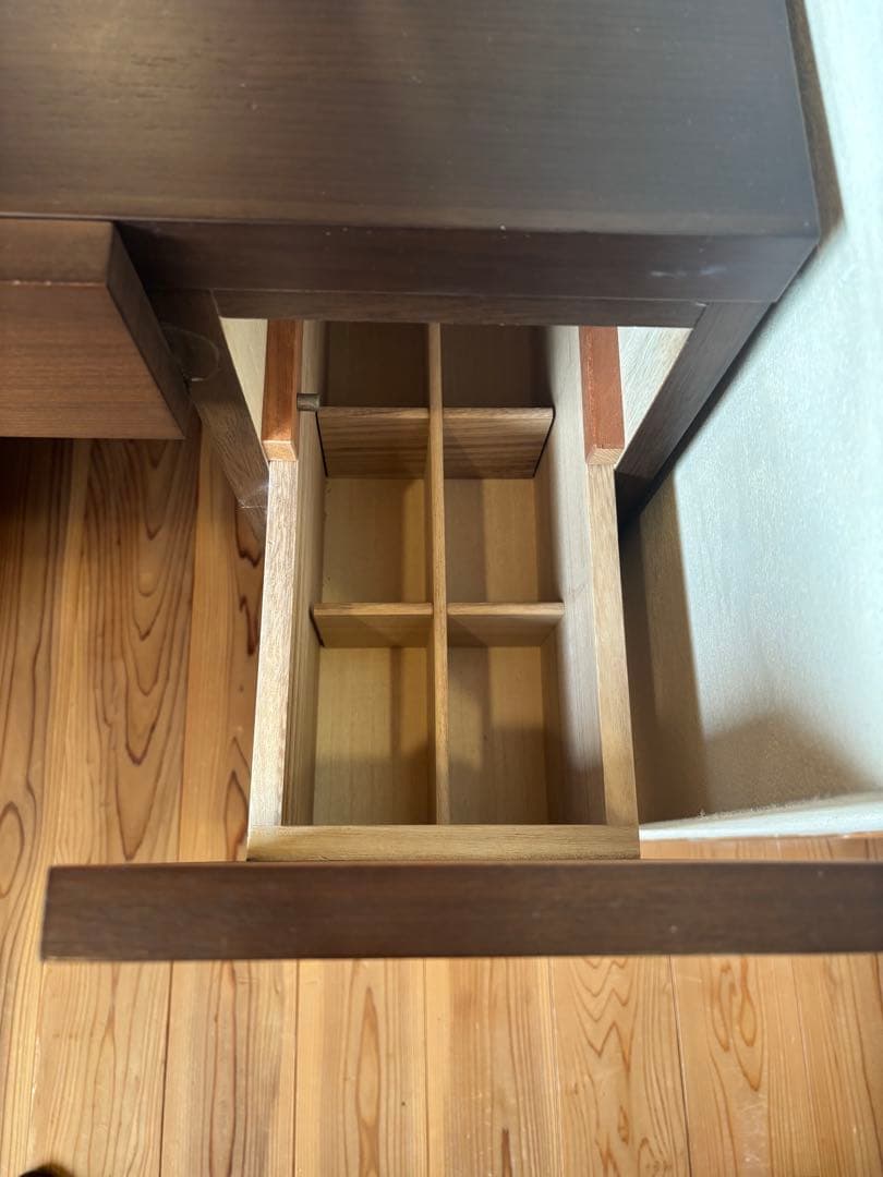 木製ドレッサー・鏡台 ウォールナット　府中家具