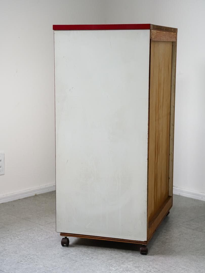 ヴィンテージ 5段チェスト/収納 キャスター付 スペースエイジ レトロポップ