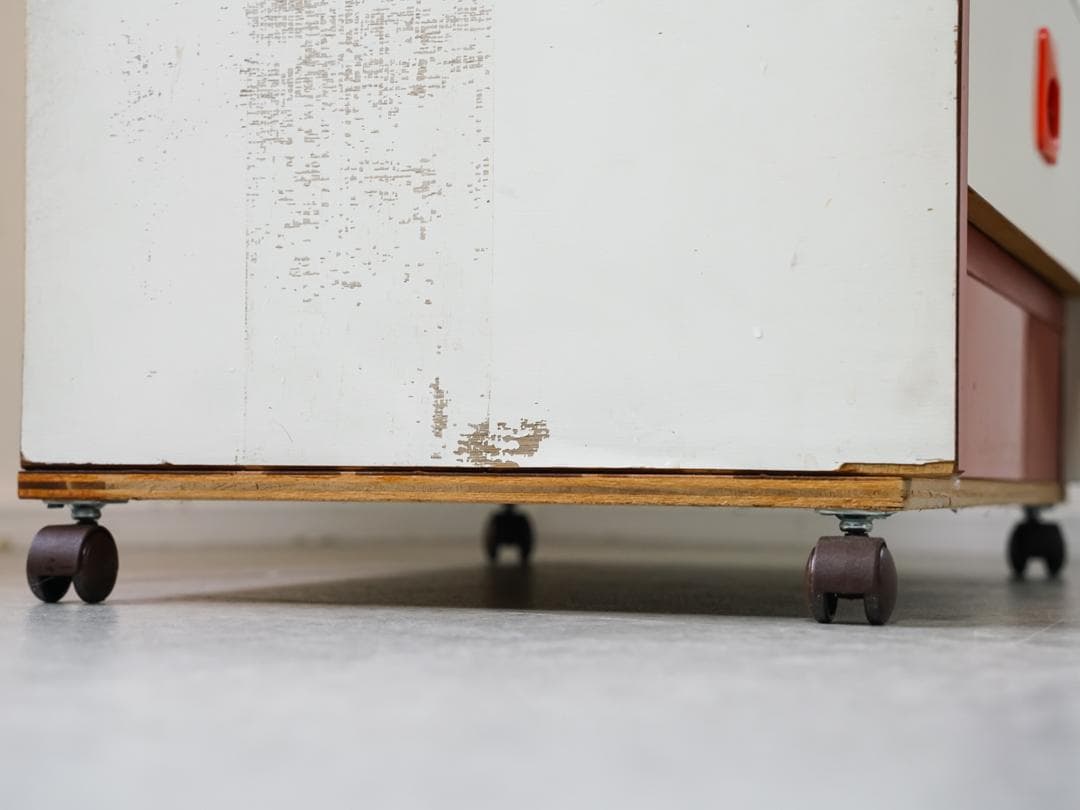 ヴィンテージ 5段チェスト/収納 キャスター付 スペースエイジ レトロポップ